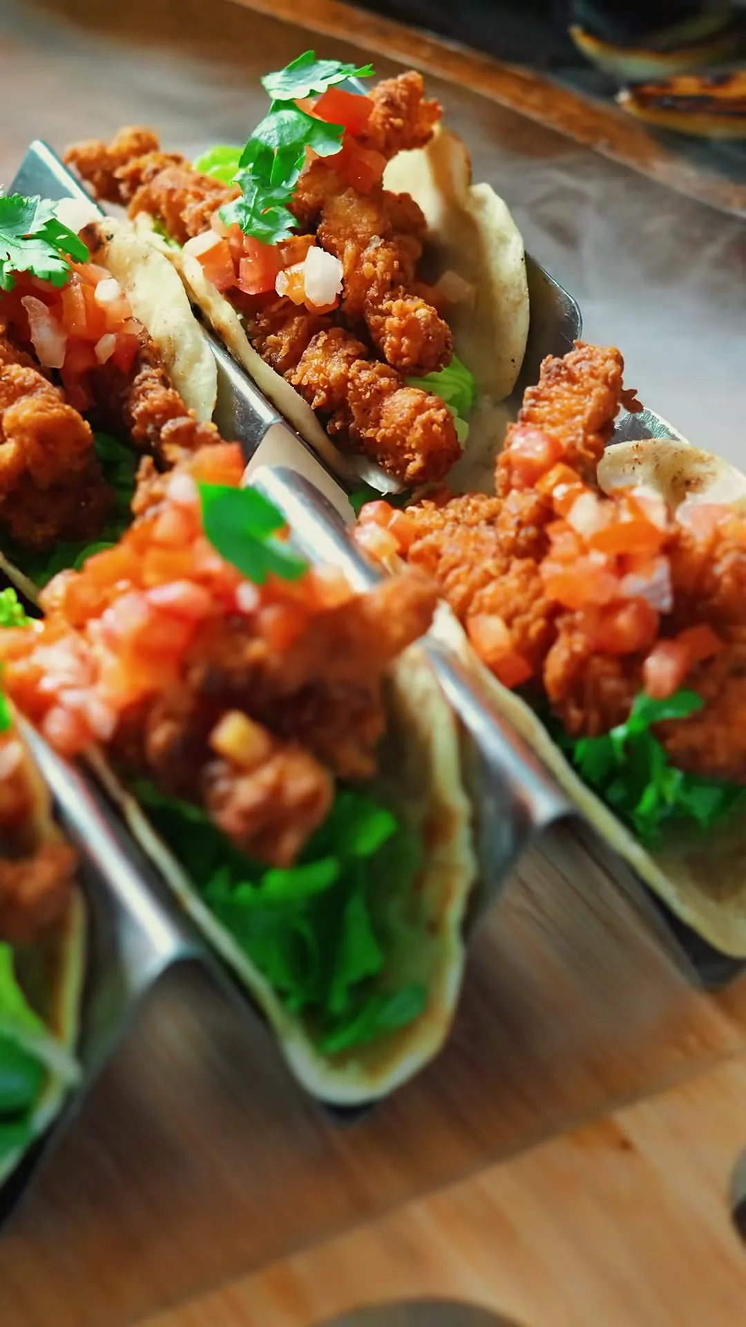 Tacos de poulet croustillant